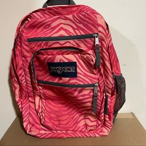 Pink zebra JanSport Backpack